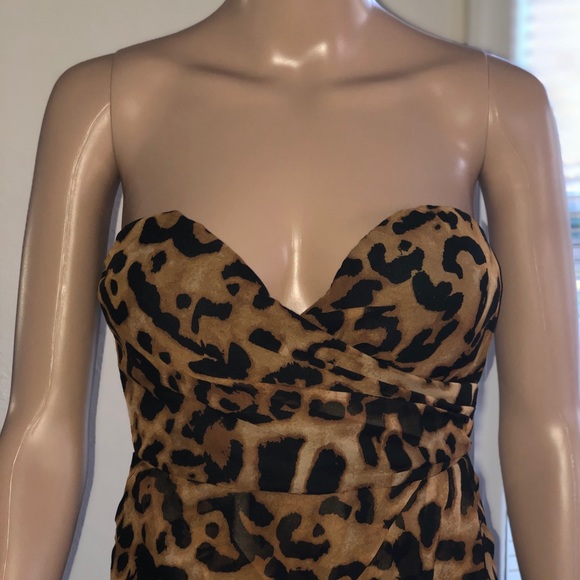 Carmine Strapless Leopard Maxi Dress - Picture 8 of 14